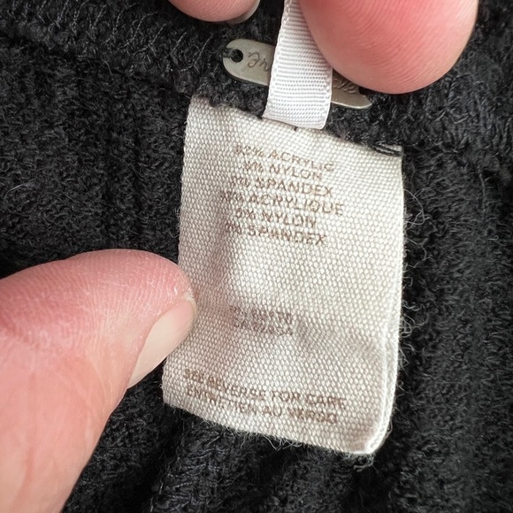 Free People black sweater leggings, size S EUC - Picture 4 of 6